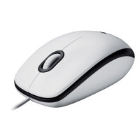Logitech USB Mouse M100 white retail