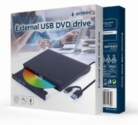 gembird DVW EXT SLIM DVD-USB-03 black USB-C&3.1 DVD8x...